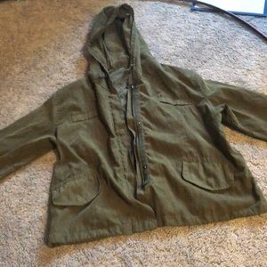olive green jacket